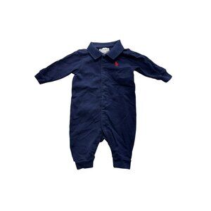 Ralph Lauren Baby Long Sleeve Buttoned Romper#7455